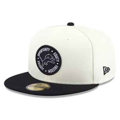 Lids Detroit Lions New Era Omaha 59FIFTY Fitted Hat - White