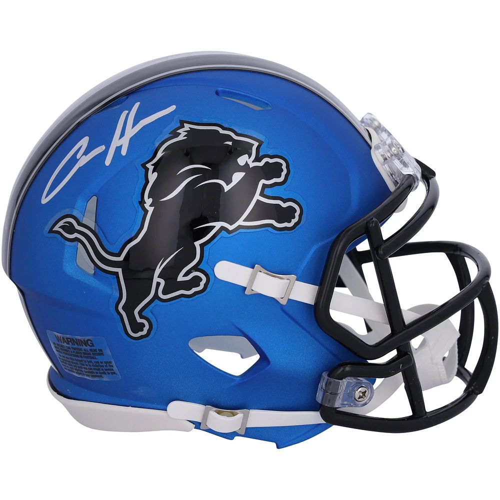 Aidan Hutchinson Detroit Lions Autographed Riddell 2024 Alternate Speed Mini Helmet