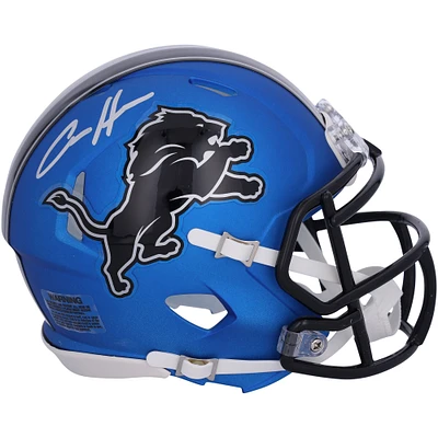Aidan Hutchinson Detroit Lions Autographed Riddell 2024 Alternate Speed Mini Helmet