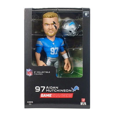 Aidan Hutchinson Detroit Lions Series 5 GameChanger 6" Vinyl Figurine - Look for Rare Solid Color Variants