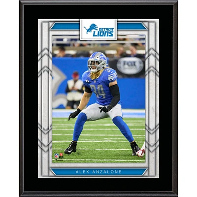 Plaque de joueur sublimée Alex Anzalone Detroit Lions 10,5" x 13"