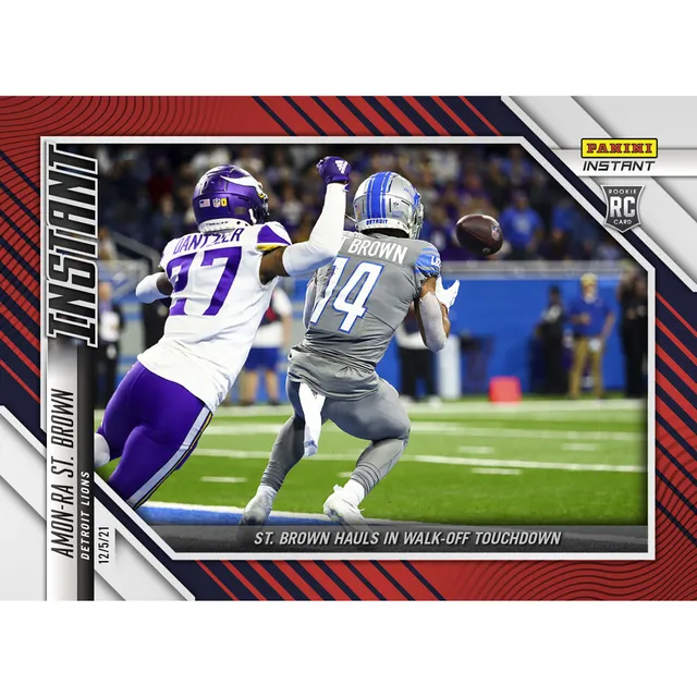 Lids Amon-Ra St. Brown Detroit Lions Fanatics Exclusive Parallel Panini  Instant NFL Week 13 St. Brown Hauls in Walk-Off Touchdown Single Rookie  Trading Card - Limited Edition of 99