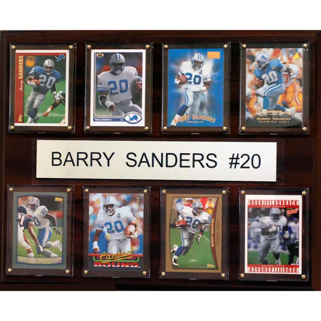 : Barry Sanders 16 x 20 Framed Photo Collage by