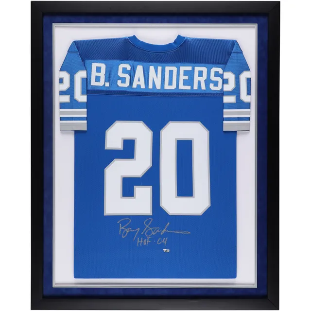 Deion Sanders Dallas Cowboys Autographed Fanatics Authentic Framed Mitchell  & Ness Navy 1995 Throwback Authentic Jersey with HOF 2011 Inscription