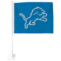 Blue Detroit Lions Premium Double-Sided Car Flag