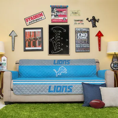 Detroit Lions Sofa Protector - Blue