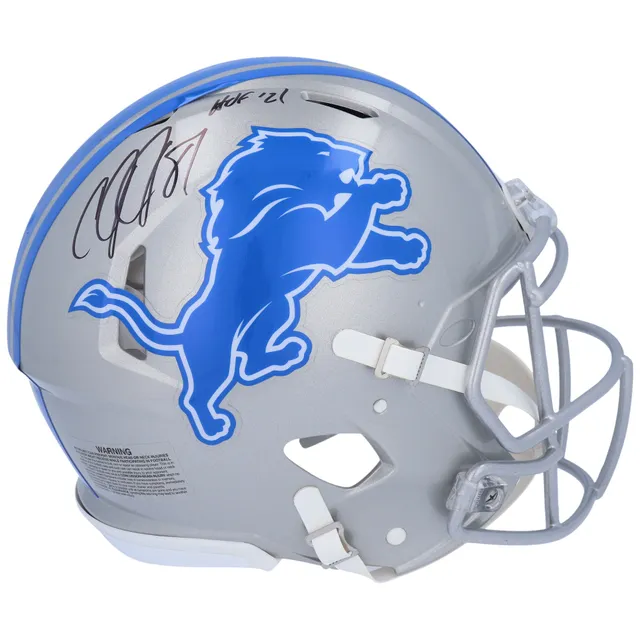 Peyton Manning Charles Woodson & Calvin Johnson Autographed Riddell NFL  Shield Authentic Helmet with Multiple HOF