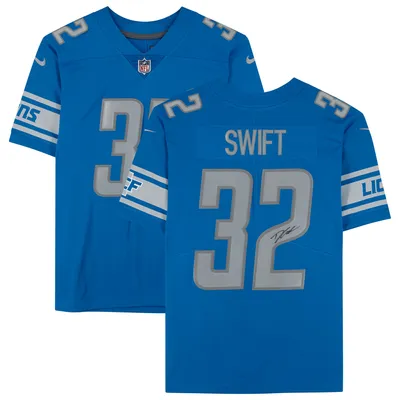 Men's Detroit Lions D'Andre Swift Nike White Game Jersey