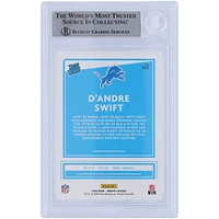 Carte de recrue authentifiée signée D'Andre Swift Detroit Lions 2020 Panini Donruss classée Rookie #309 Beckett Fanatics