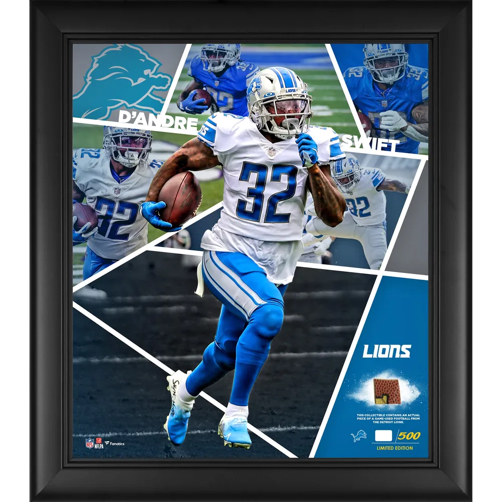 Lids D'Andre Swift Detroit Lions Fanatics Authentic Framed 15 x