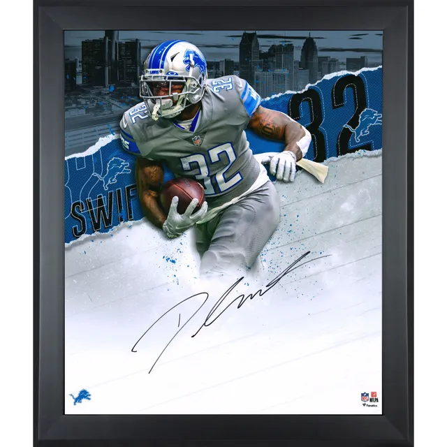 Jeff Okudah Detroit Lions Fanatics Authentic Framed Autographed 20 x 24  Skyline Series In Focus Photograph