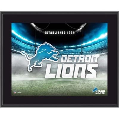 Detroit Lions 10.5" x 13" Horizontal Team Logo Sublimated Plaque
