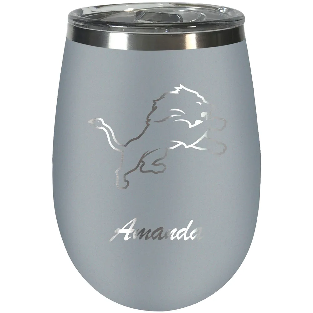 Lids Detroit Lions 10oz. Personalized Team Color Wine Tumbler