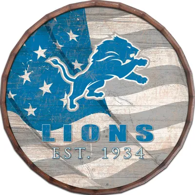 Detroit Lions Cracked Color 24 Barrel Top