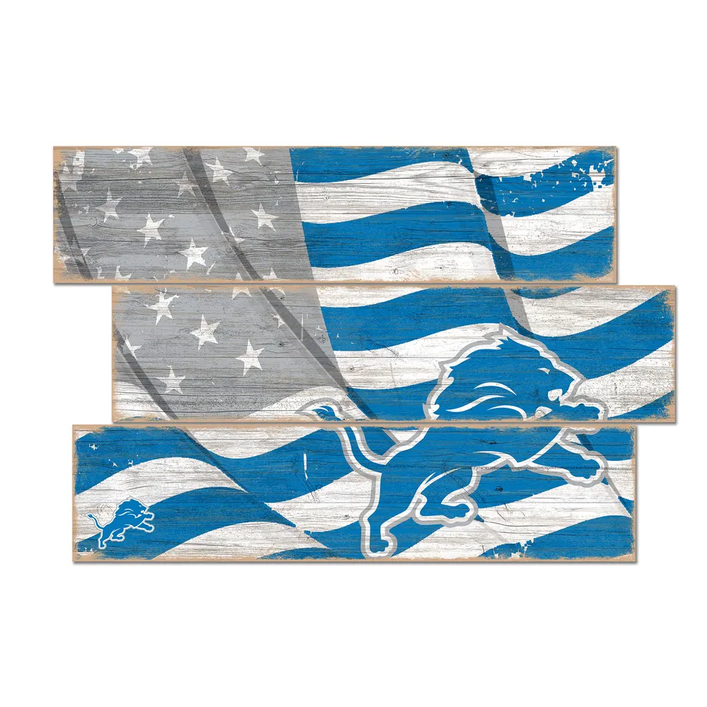 Lids Detroit Lions 3-Plank Team Flag