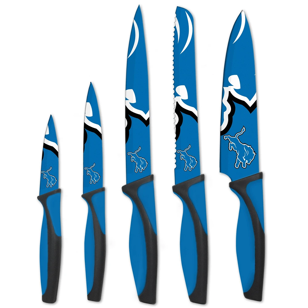 Detroit Lions 5-Piece Stainless Steel Cutlery Knife Set