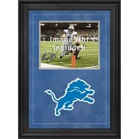 Cadre photo horizontal de luxe 8'' x 10'' Detroit Lions avec logo de l'équipe