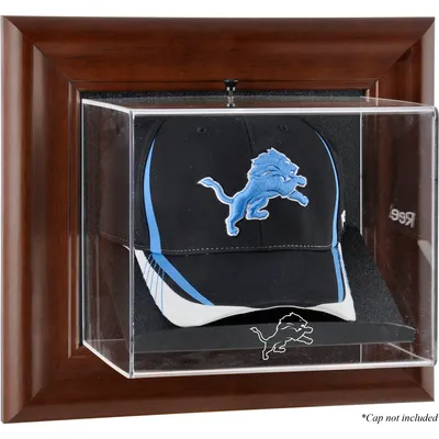Detroit Lions Fanatics Authentic Brown Framed Wall-Mountable Baseball Cap Display Case