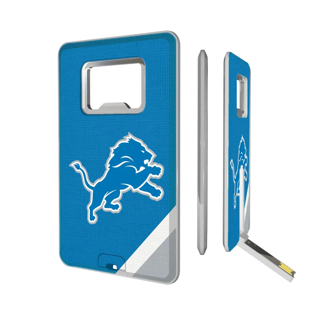 Lids Detroit Lions Diagonal Stripe Credit Card USB Drive & Bottle Opener