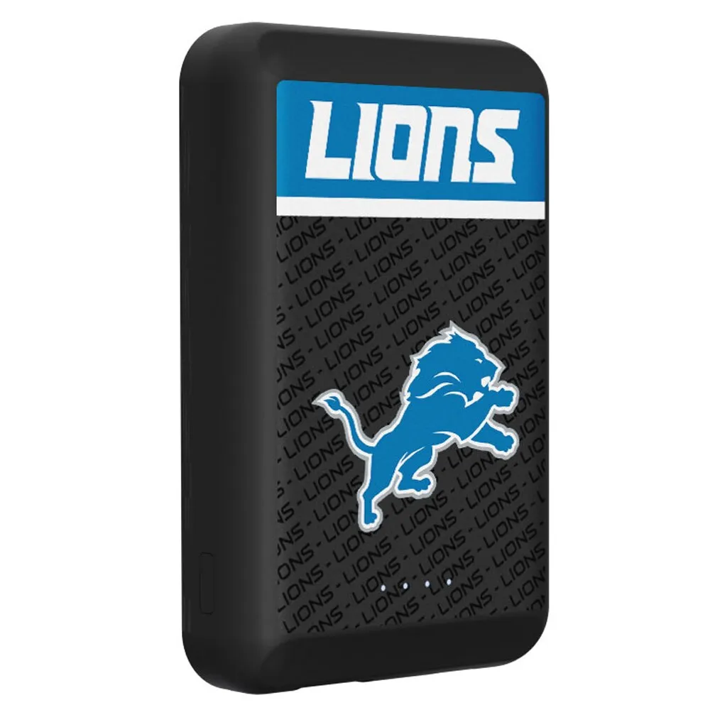 Lids Detroit Lions Personalized Football Design 5000 mAh Wireless Powerbank