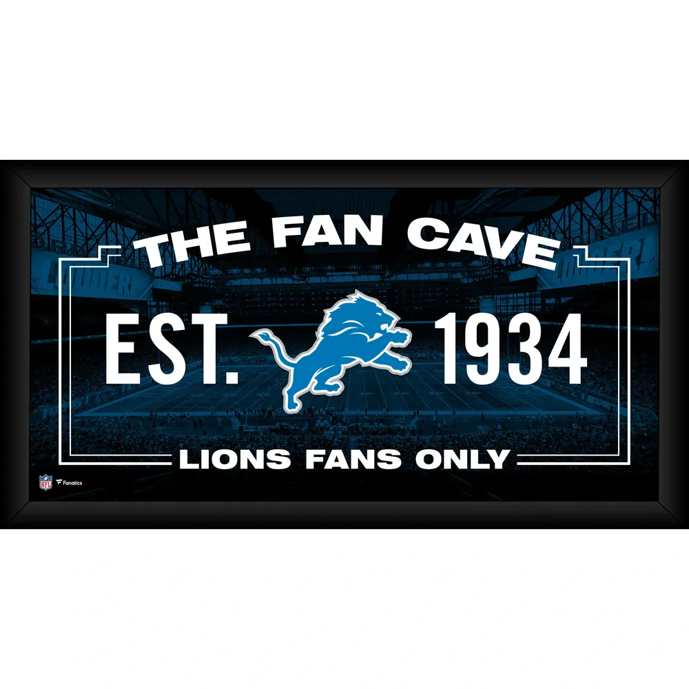 Lids Detroit Lions Fanatics Authentic Framed 10 x 20 Fan Cave Collage