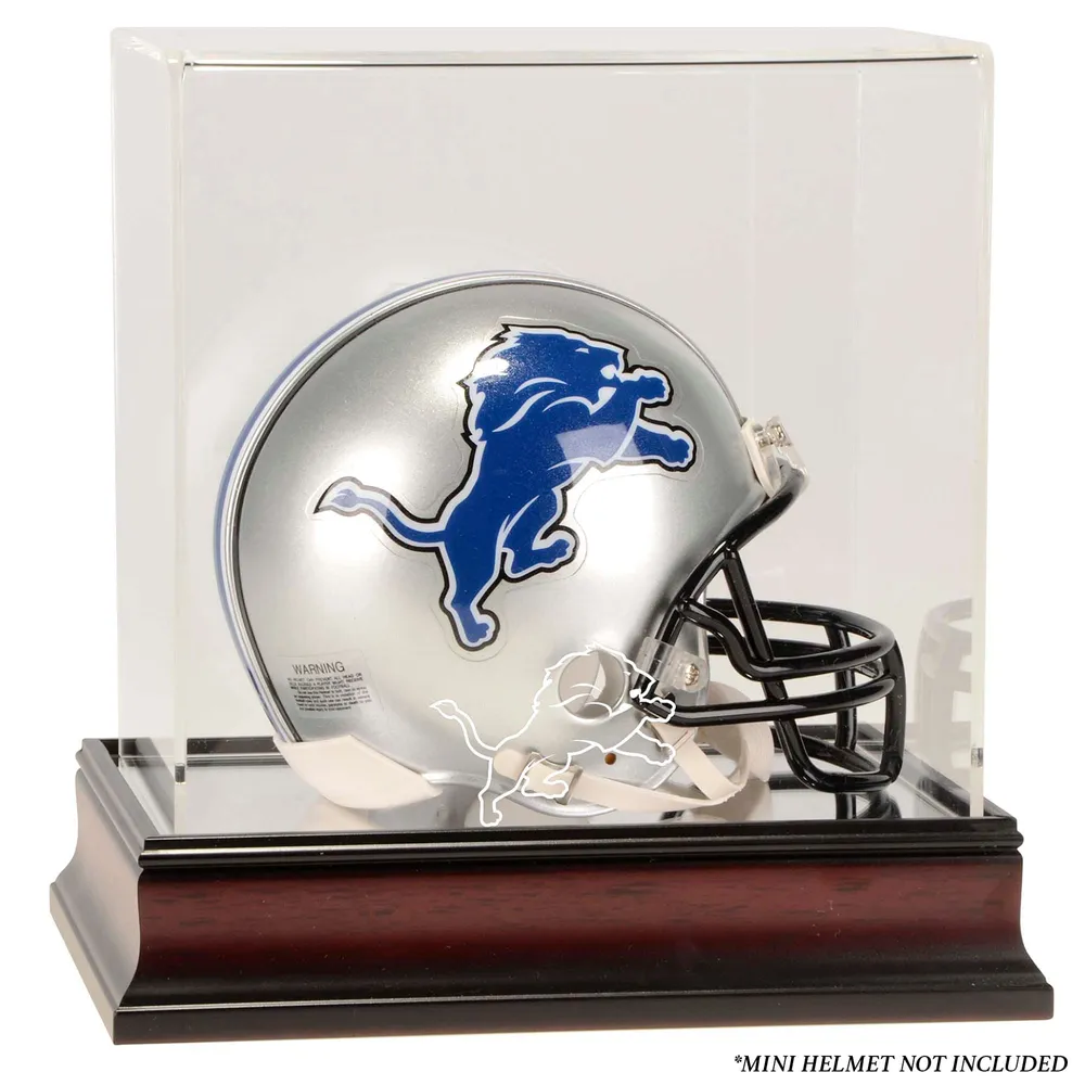 Lids Detroit Lions Fanatics Authentic Mahogany Logo Mini Helmet Display  Case