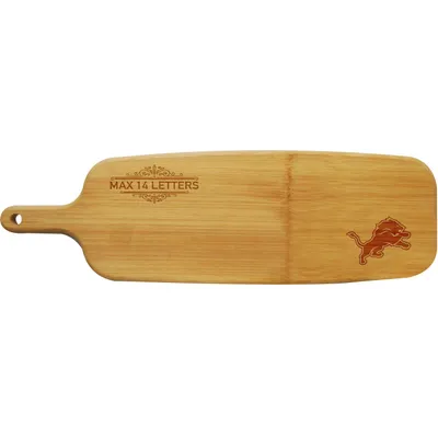 Detroit Lions Personalized Bamboo Paddle Serving Board