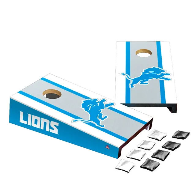 Lids Detroit Tigers Stripe Design Desktop Cornhole Game Set