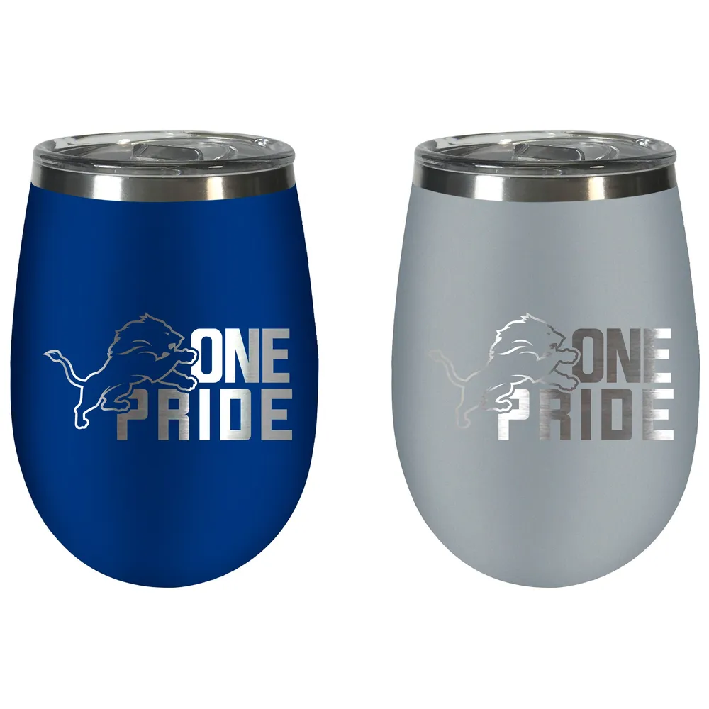 Lids Detroit Lions Team Colors Wine Tumbler Two-Piece Set