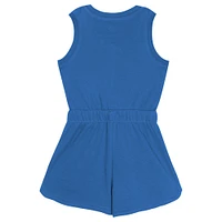 Girls Toddler Blue Detroit Lions Super Girl Romper