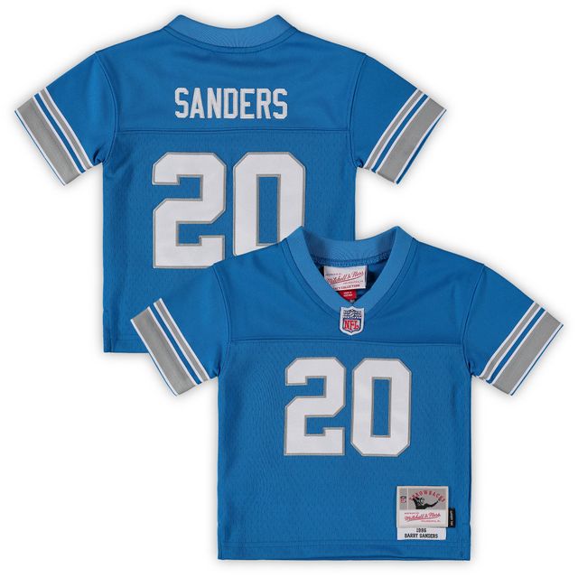 Maillot Mitchell & Ness Barry Sanders bleu Detroit Lions 1996 retraité Legacy