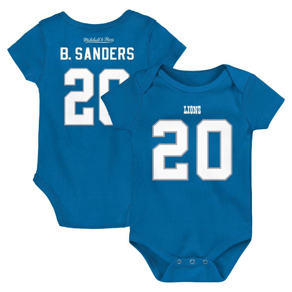 Youth Mitchell & Ness Barry Sanders Blue Detroit Lions Retired