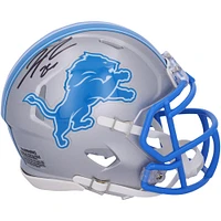 Jahmyr Gibbs Detroit Lions Autographed 2024 Riddell Speed Mini Helmet