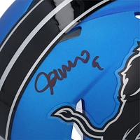 Jameson Williams Detroit Lions Autographed Riddell 2024 Alternate Speed Mini Helmet