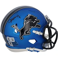Jameson Williams Detroit Lions Autographed Riddell 2024 Alternate Speed Mini Helmet