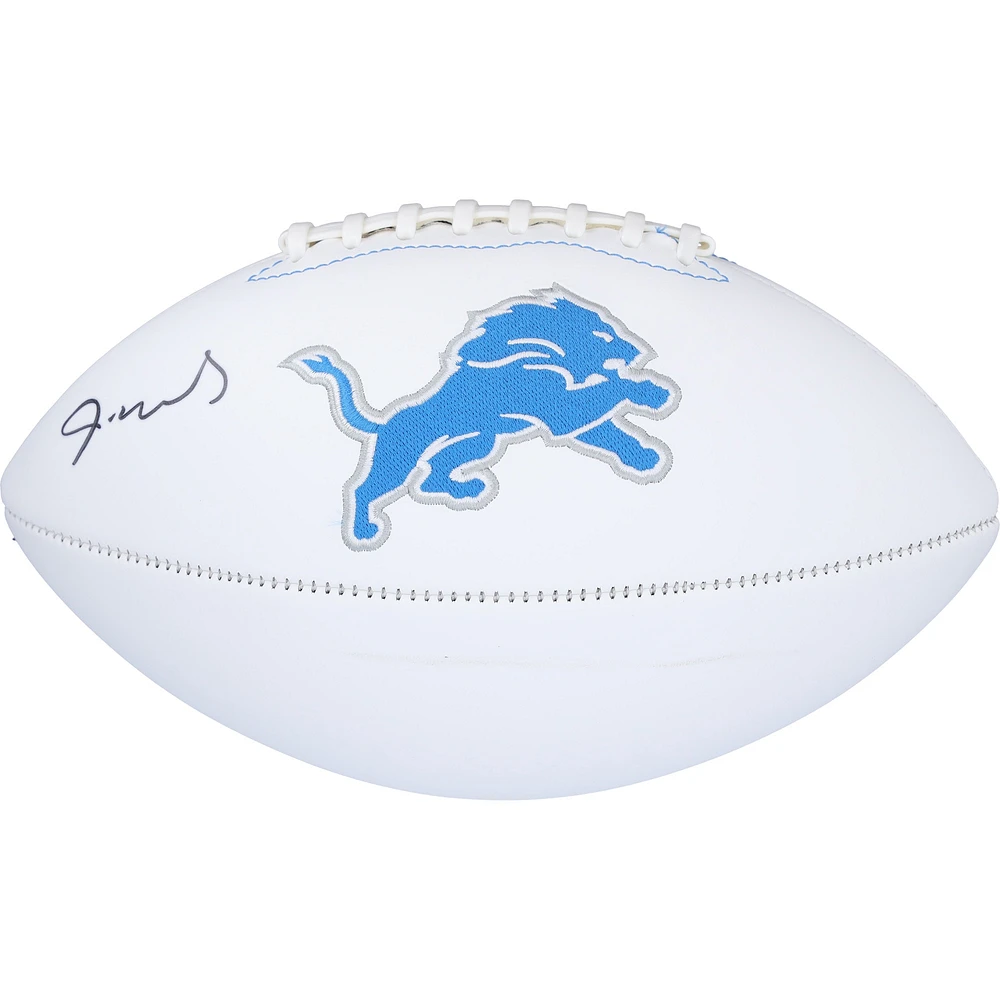 Jameson Williams Detroit Lions Autographed White Panel Football