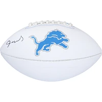 Jameson Williams Detroit Lions Autographed White Panel Football