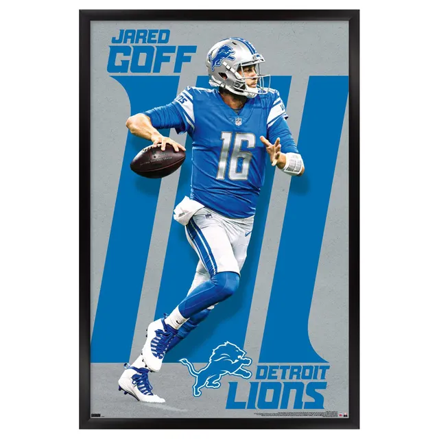 Jared Goff Detroit Lions Autographed Blue Nike Game Jersey