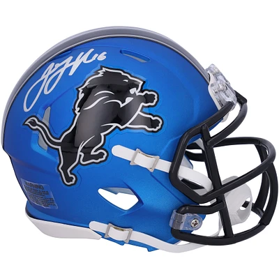 Jared Goff Detroit Lions Autographed 2024 Riddell Alternate Speed Mini Helmet