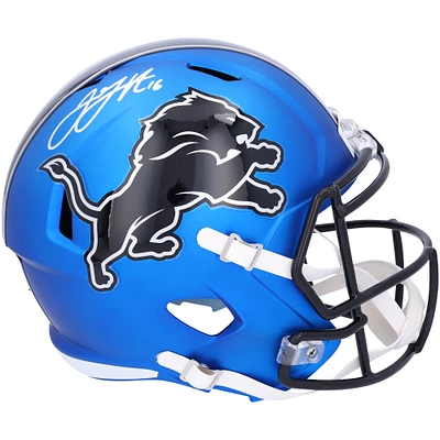 Jared Goff Detroit Lions Autographed 2024 Riddell Alternate Speed Replica Helmet