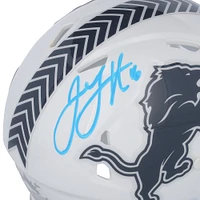 Jared Goff Detroit Lions Autographed Riddell 2024 Salute to Service Speed Mini Helmet 