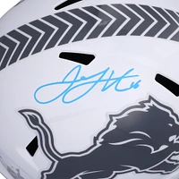 Casque réplique autographié Riddell 2024 Salute to Service Speed ​​des Detroit Lions par Jared Goff