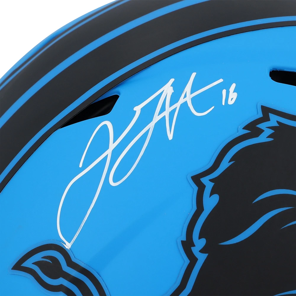 Casque Riddell Rave Speed ​​authentique autographié par Jared Goff des Detroit Lions