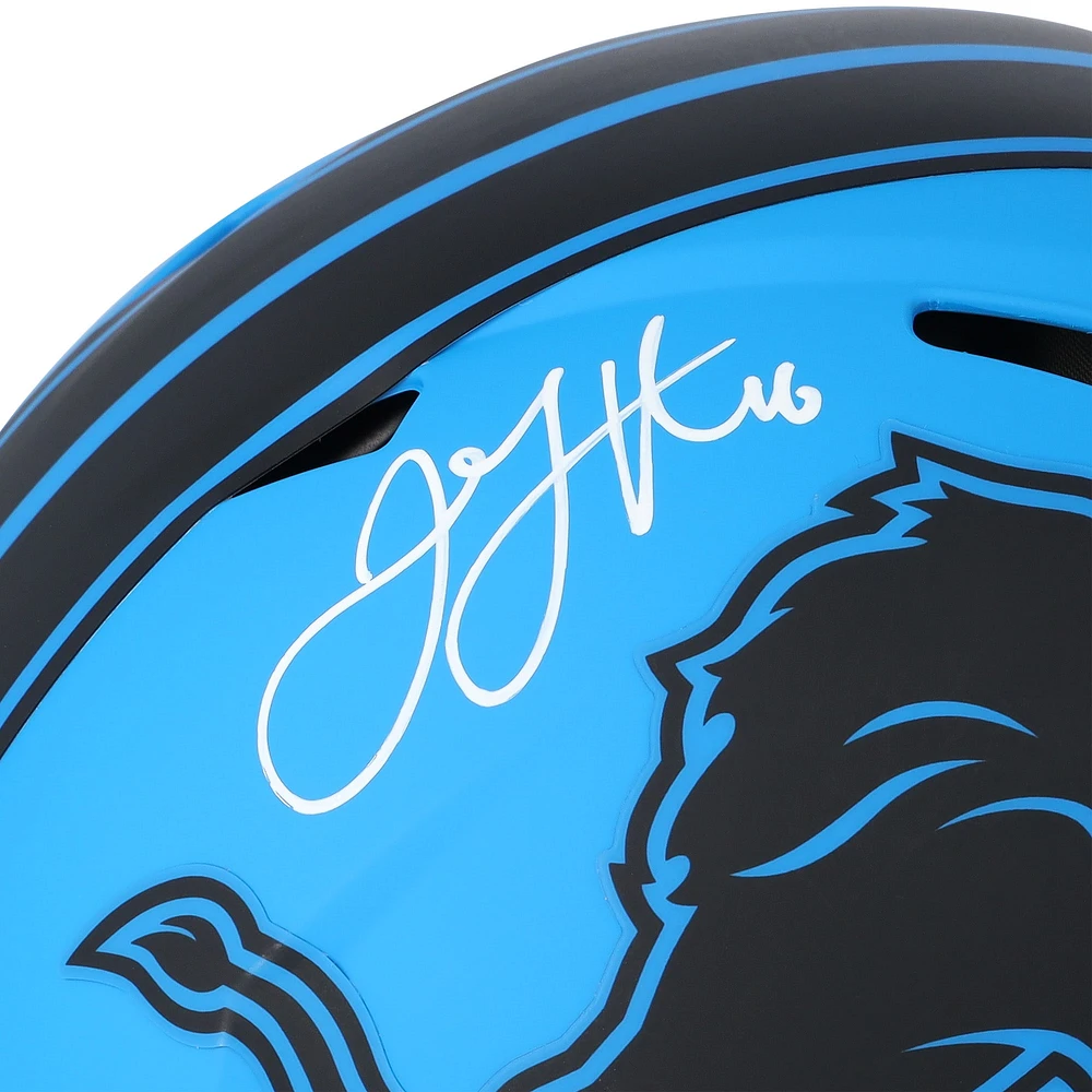 Casque Riddell Rave Speed ​​authentique autographié par Jared Goff des Detroit Lions avec inscription « One Pride » - Édition limitée à 10 exemplaires