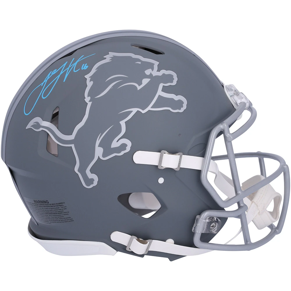 Jared Goff Detroit Lions Autographed Riddell Slate Speed Authentic Helmet