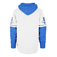Sweat à capuche blanc '47 Detroit Lions Throwback Shortstop pour homme