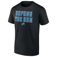 T-shirt noir pour homme Fanatics Detroit Lions Defend the Den