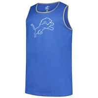 Men's Fanatics  Blue Detroit Lions Unmatched Success Tank Top