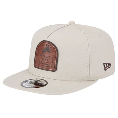 Men's New Era  Stone Detroit Lions Premier 9FIFTY Snapback Hat