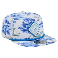 Casquette de golf à snapback blanche Detroit Lions Adventure New Era pour homme